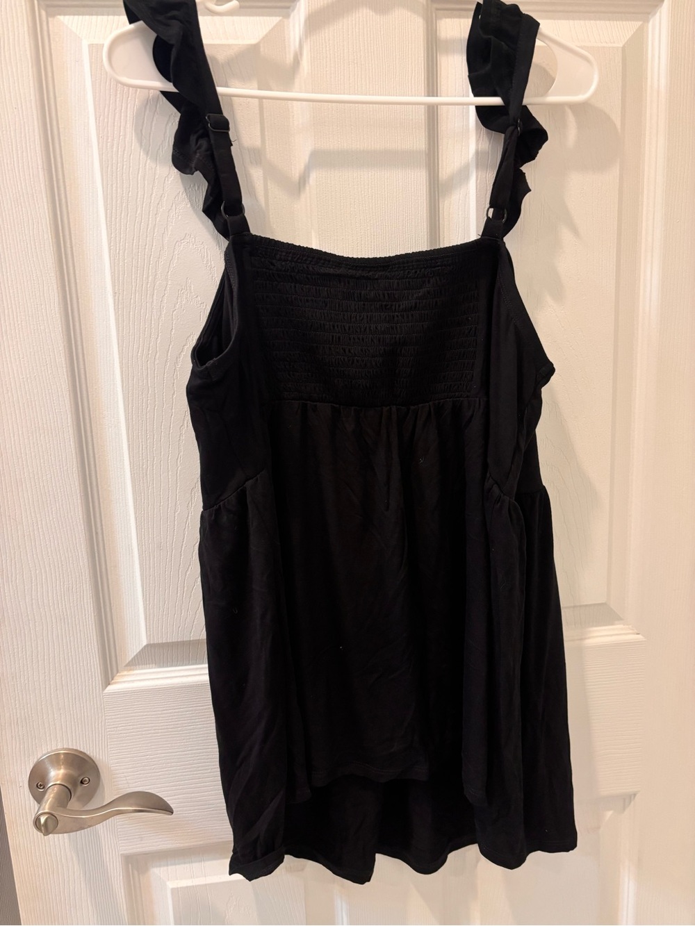 Torrid Super Soft Black Ruffle Strap Tank Top - Picture 5 of 5
